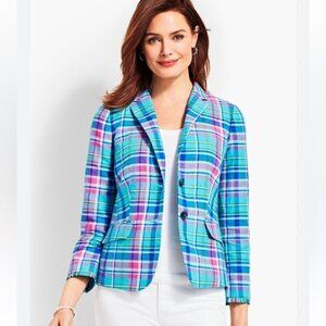 Talbots MADRAS Sunshine Blazer Double-Button Size 6